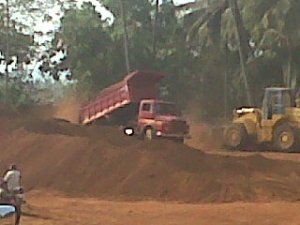 Transporting Iron Ore at Goa and Karnataka